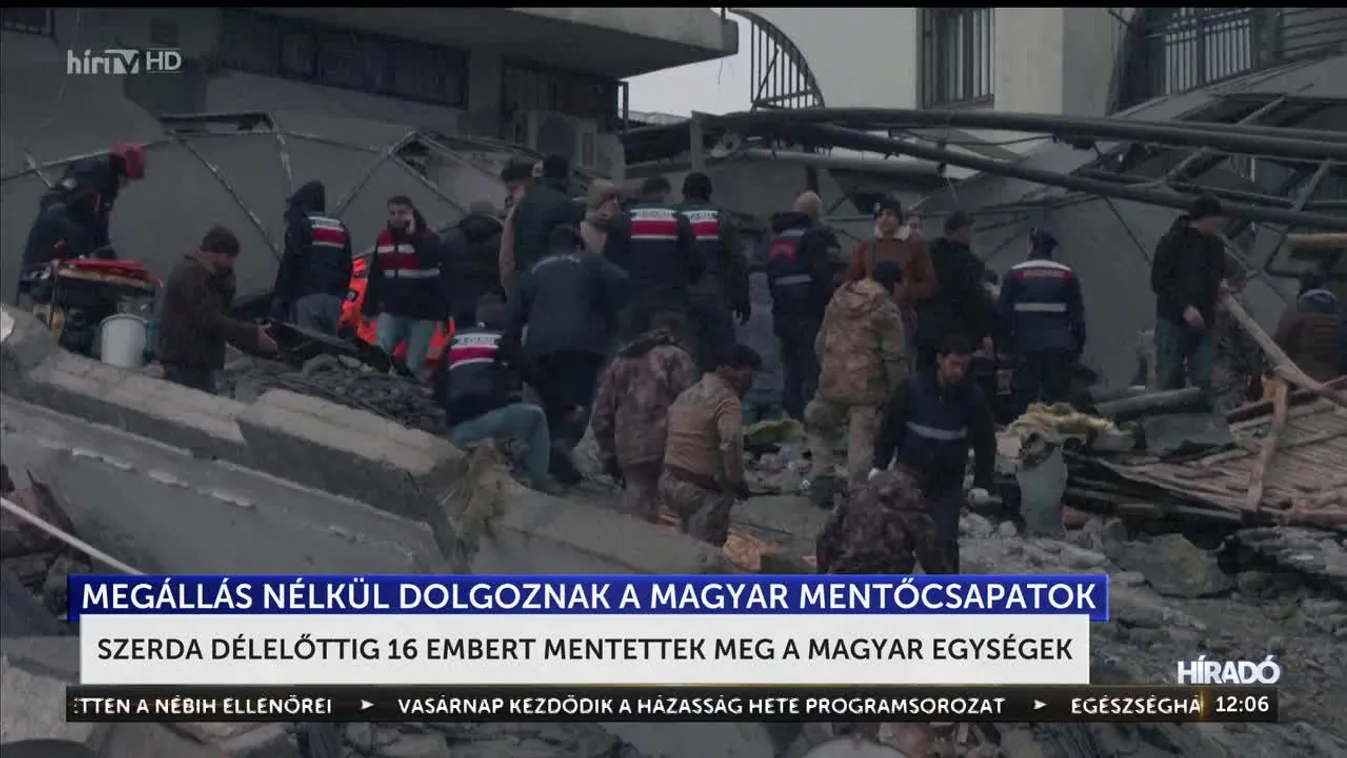 A magyar mentőcsapatok mindent megtesznek a túlélők felkutatásáért