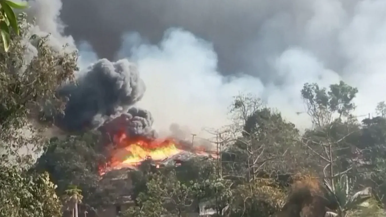 Tűz ütött ki egy menekülttáborban, közel tízezer ember maradt fedél nélkül