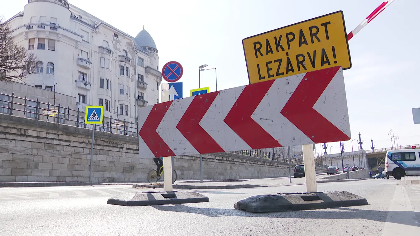 Újra lezárták a pesti rakpartot az autósok elől