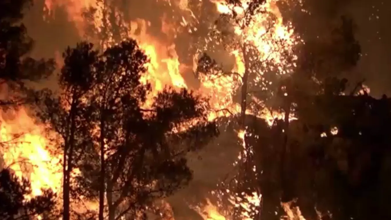 Az úgynevezett hatodik generációs tűz pusztít a spanyol erdőkben
