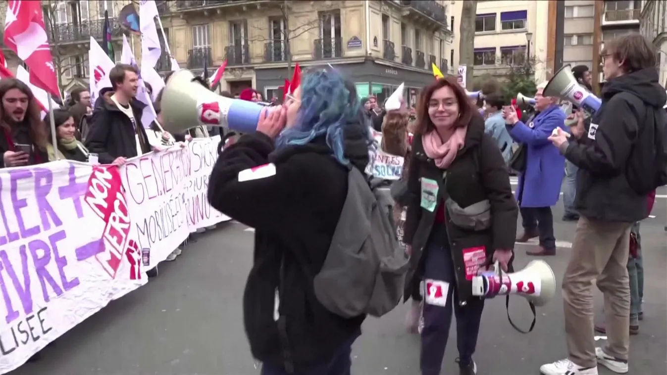 Ismét tüntettek Macron nyugdíjreformja ellen