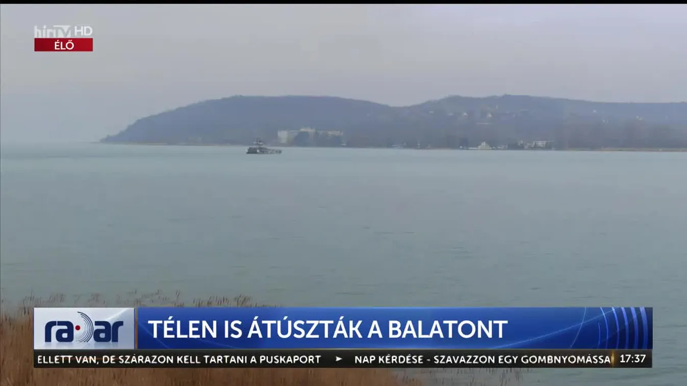 Radar - Télen is átúszták a Balatont