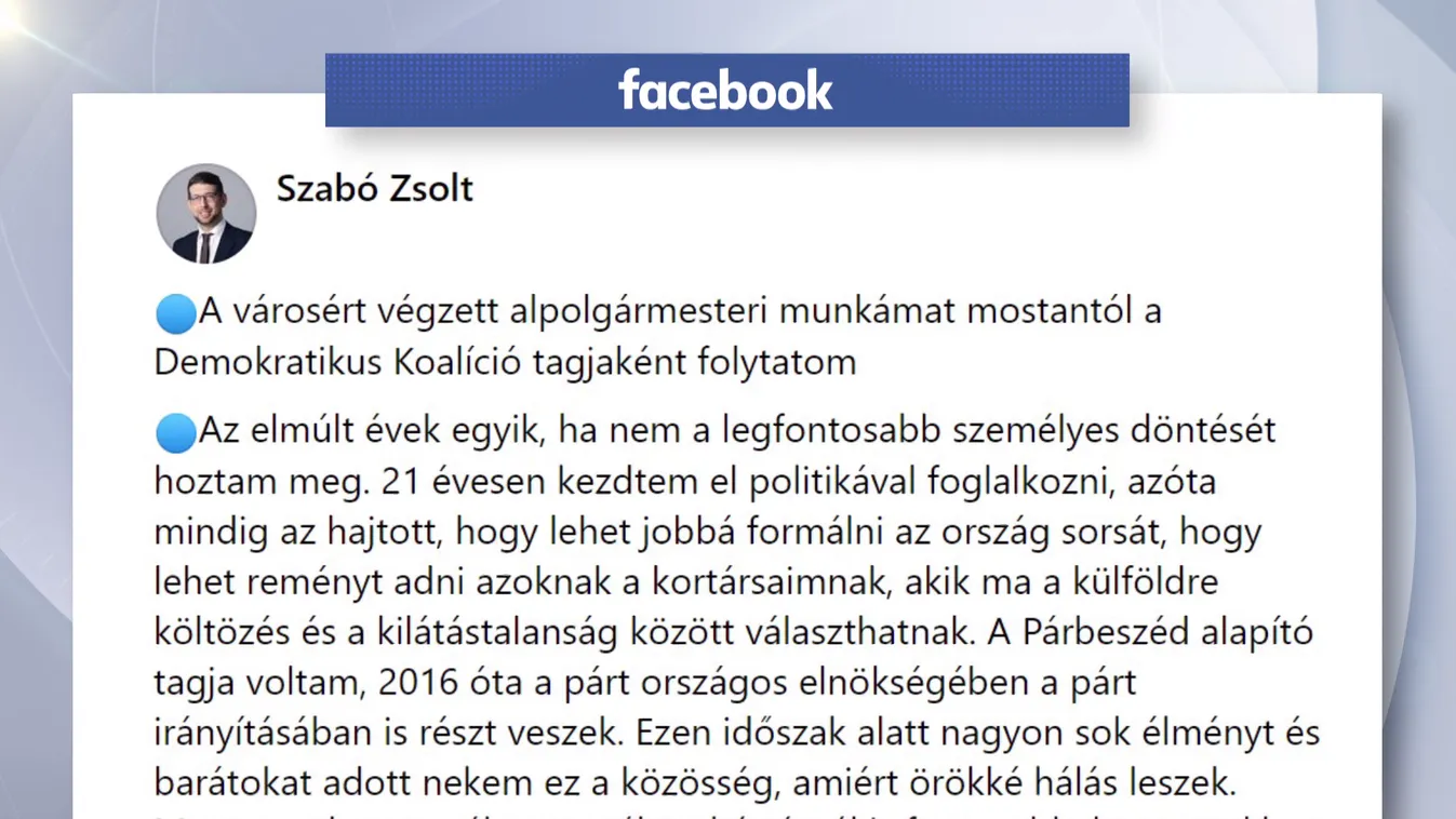 Szabó Zsolt szerint a DK a legjobb alternatíva a kormányváltásra