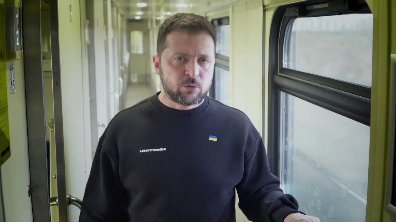 Radar - Vonatról szónokol az ukrán elnök
