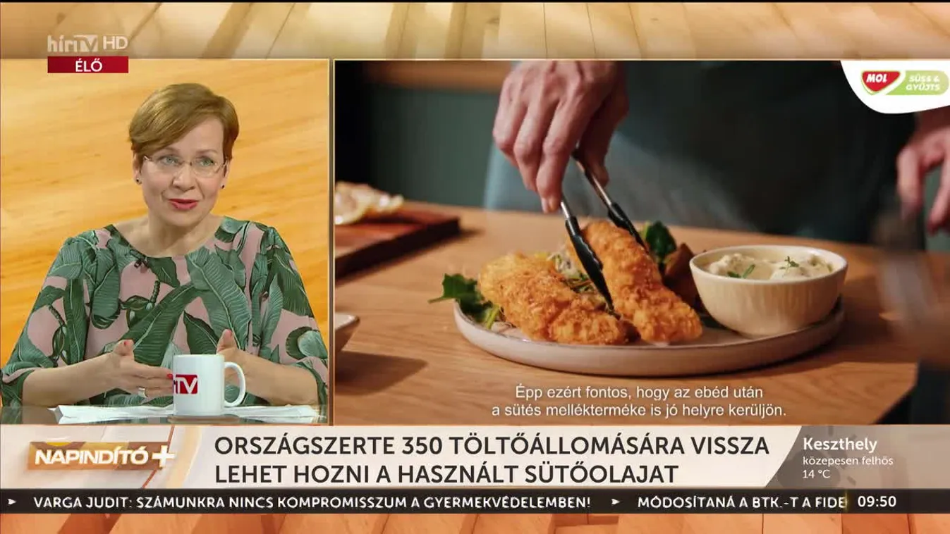 Napindító - Országszerte 350 töltőállomására vissza lehet hozni a használt sütőolajat (2023-04-26)