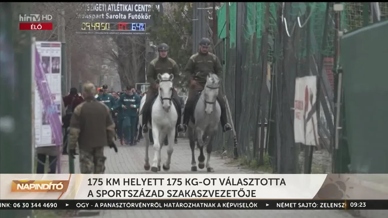 Napindító – 175 km helyett 175 kg-ot választotta a sportszázad szakaszvezetője (2023-04-11)