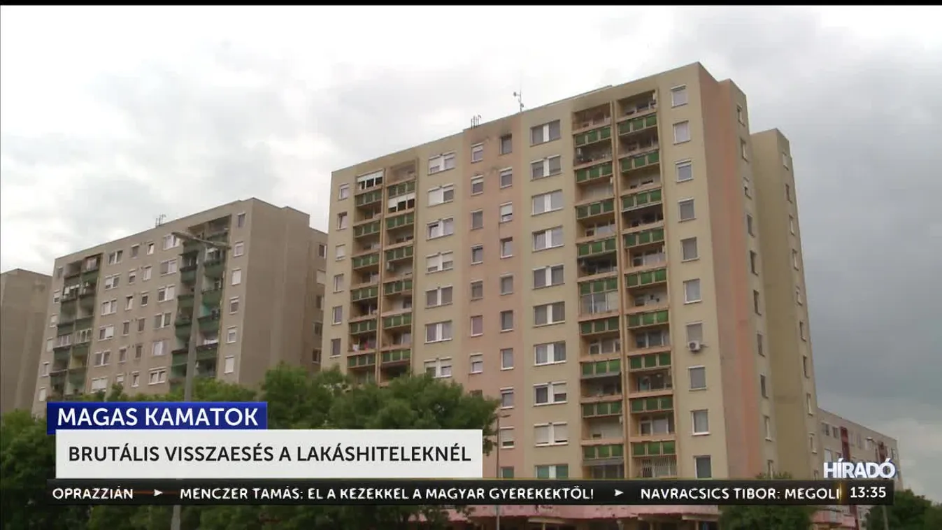 Brutális visszaesés a lakáshiteleknél