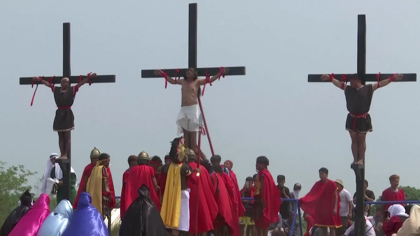 Ismét keresztre feszítették a híveket a Fülöp-szigeteken