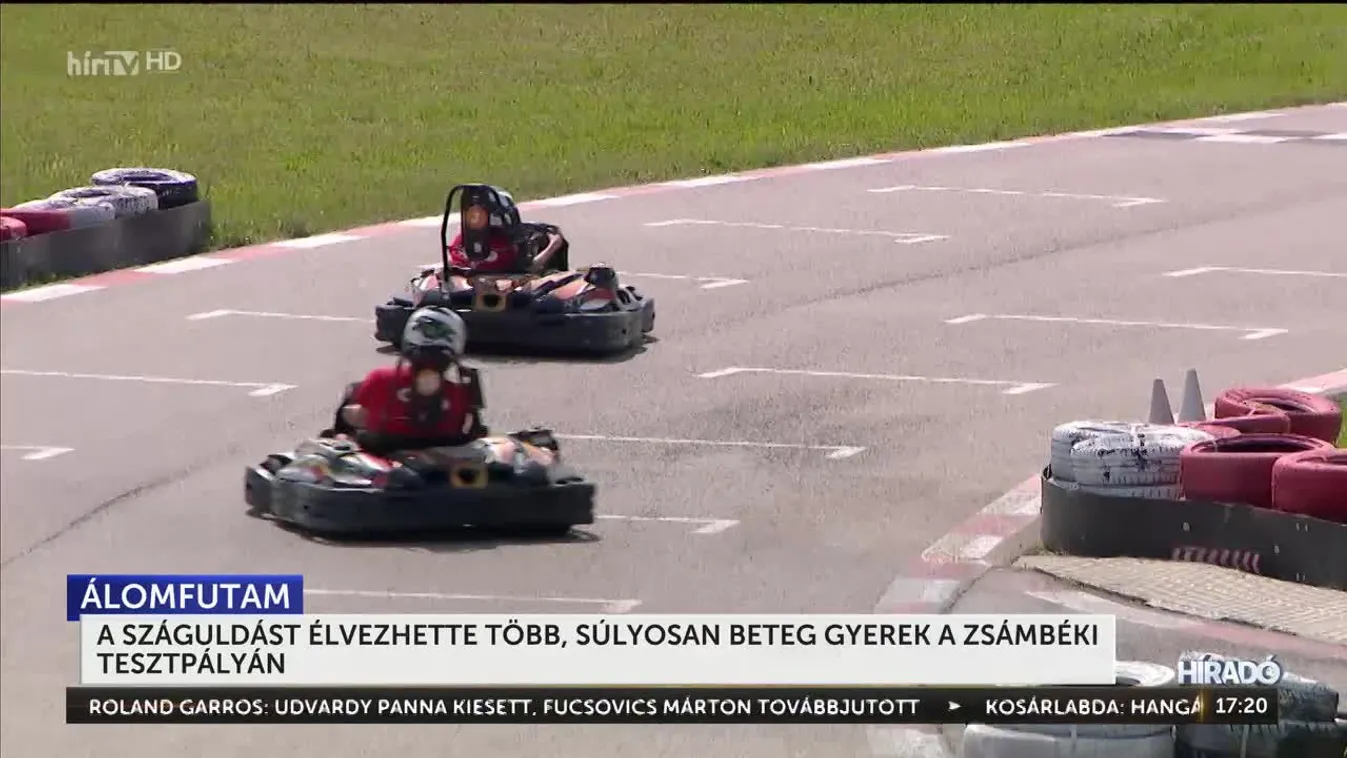 A száguldást élvezhette több súlyosan beteg gyerek a zsámbéki tesztpályán