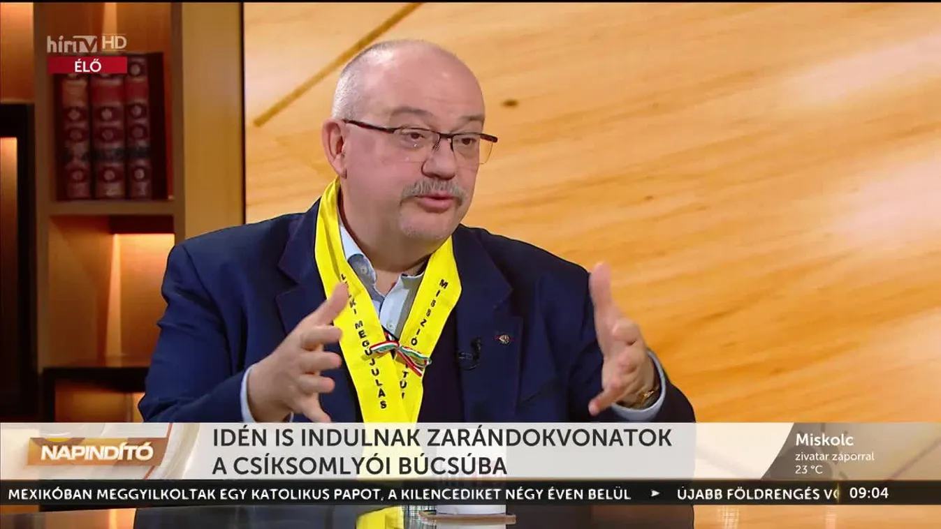 Napindító – Idén is indulnak zarándokvonatok a Csíksomlyói búcsúba (2023-05-24)