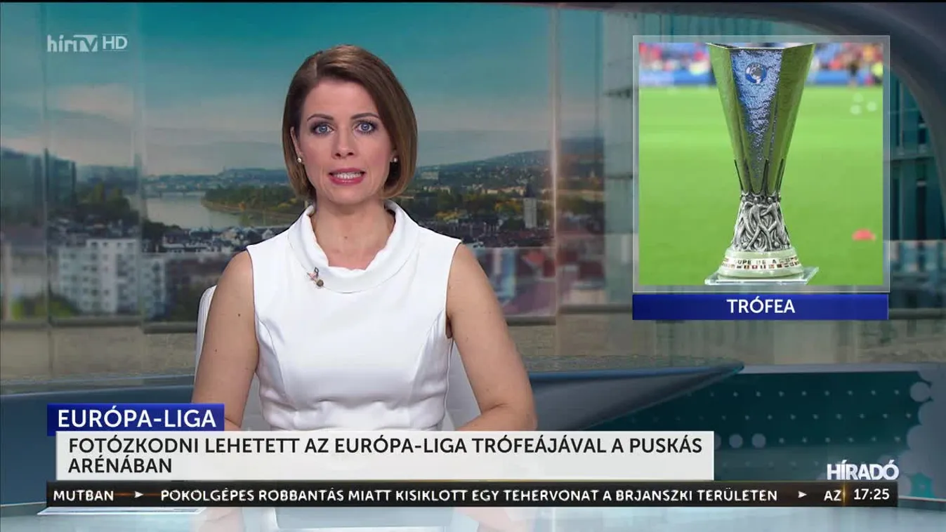 Fotózkodni lehetett az Európa-liga trófeájával a Puskás Arénában