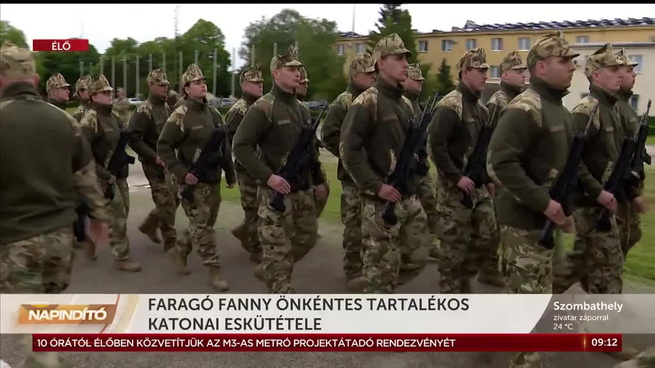 Napindító - Faragó Fanny önkéntes tartalékos katonai eskütétele