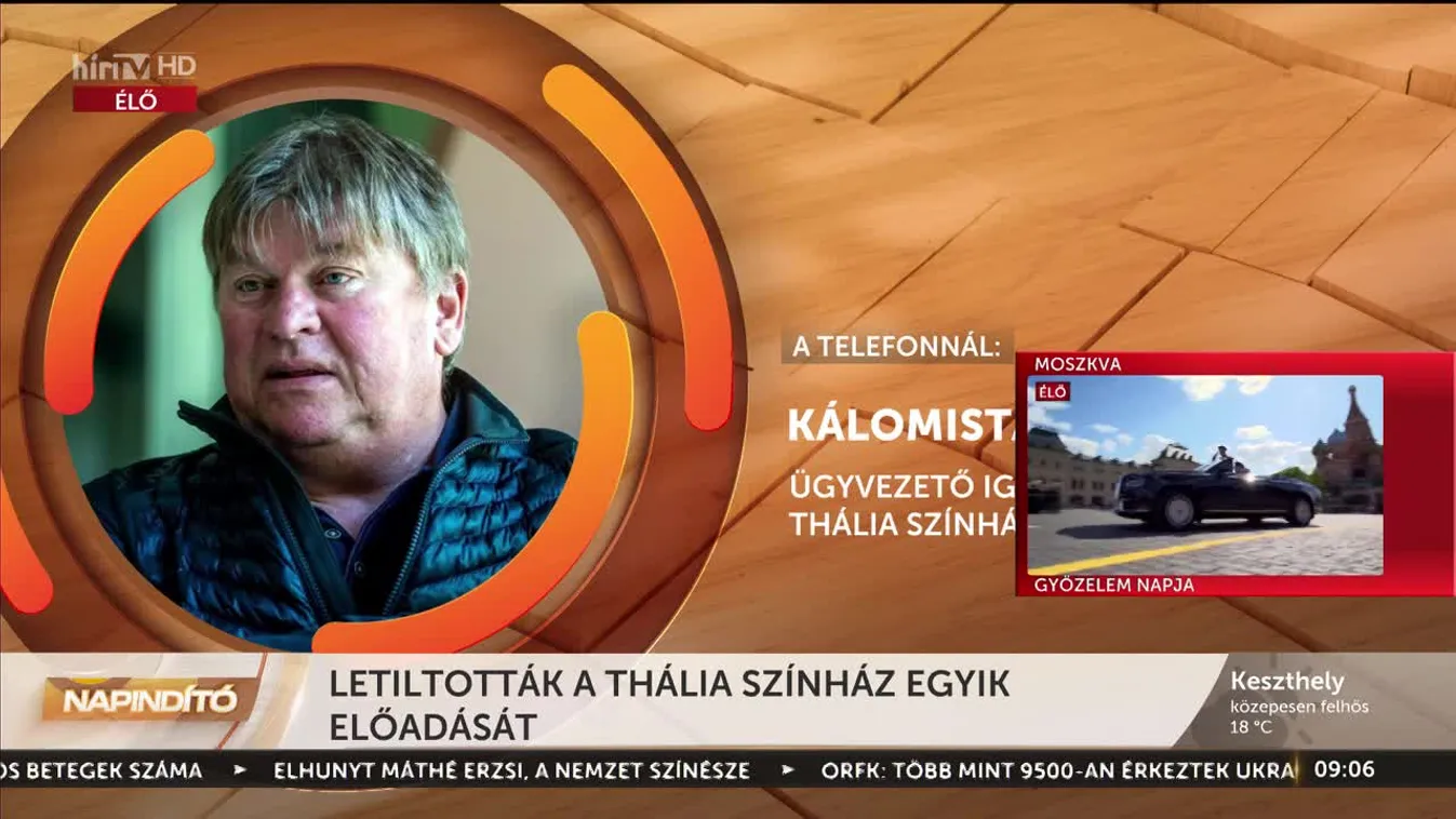 Napindító - Letiltották a Thália Színház egyik előadását (2023-05-09)