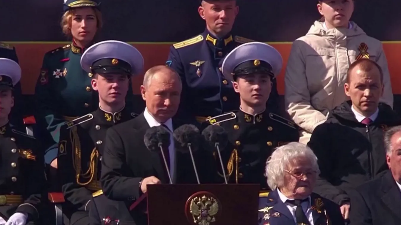 Vlagyimir Putyin a Győzelem napján tartott beszédet