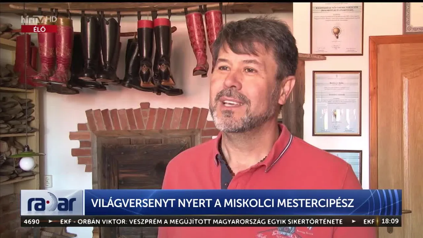 Radar - Világversenyt nyert a miskolci mestercipész (2023-05-12)