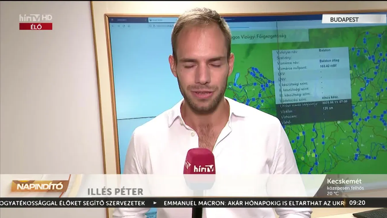 Napindító – 121 centiméteres a Balaton vízmagassága (2023-06-13)