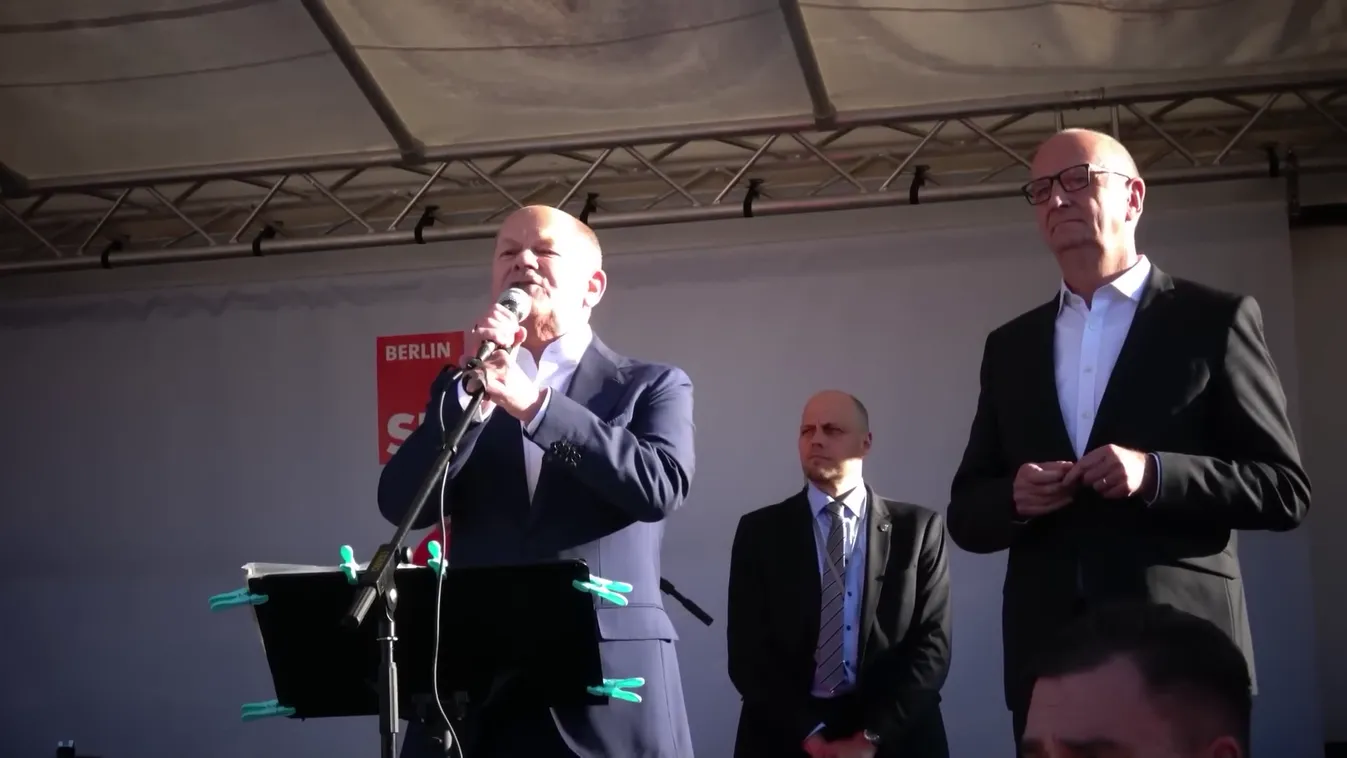 Kifütyülték Olaf Scholzot Németországban