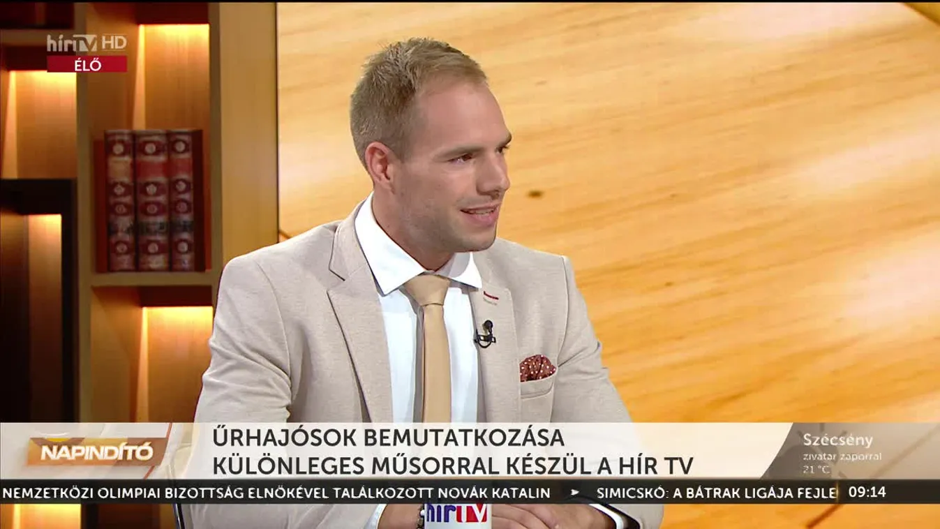 Napindító - Űrhajósok bemutatkozása különleges műsorral készül a HírTV (2023-06-09)