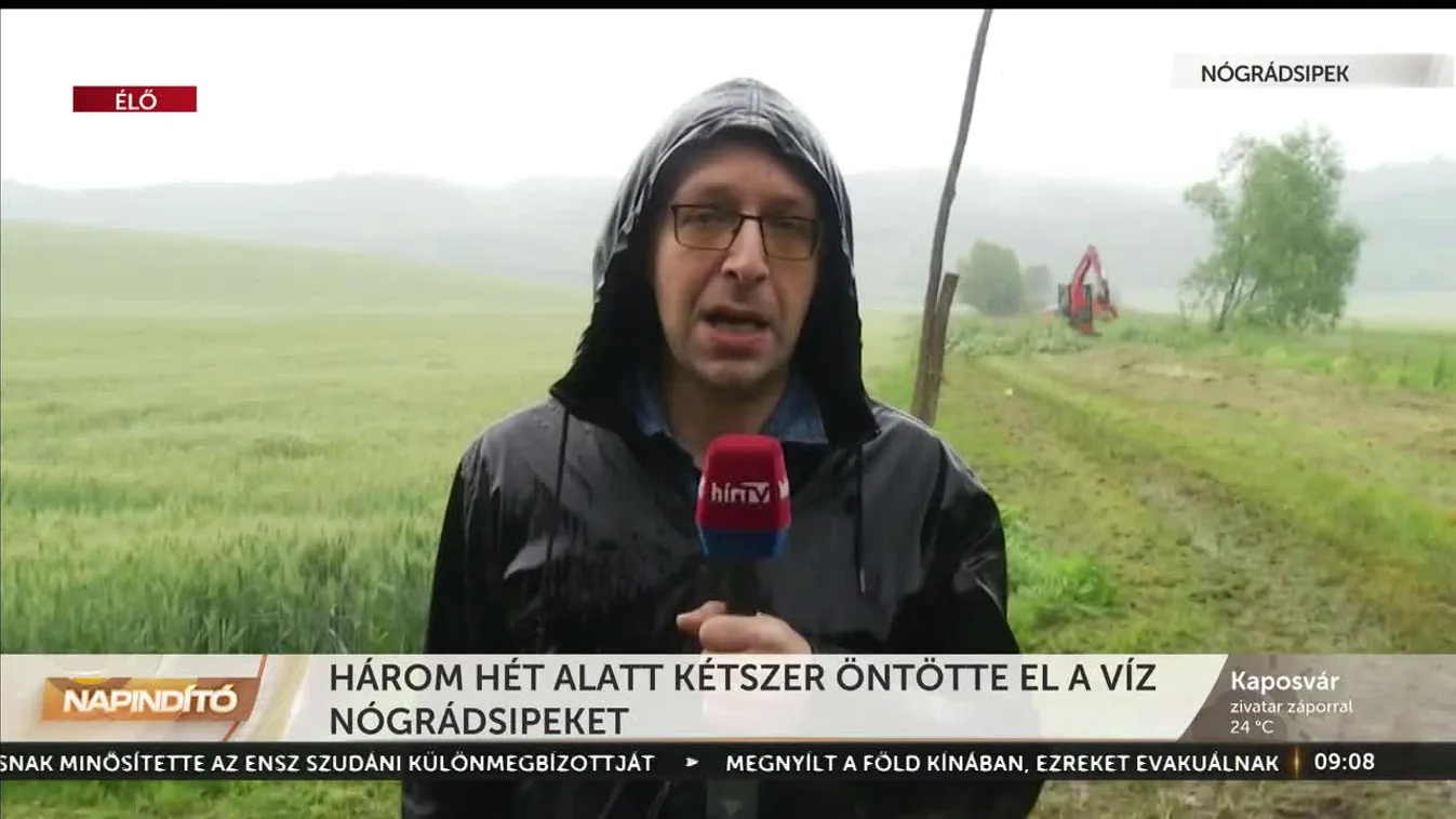 Napindító - Három hét alatt kétszer öntötte el a víz Nógrádsipeket (2023-06-09)