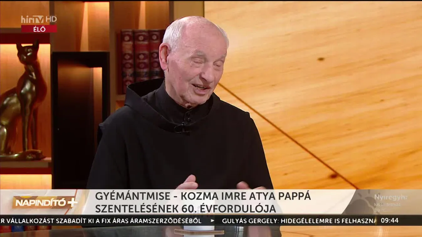Napindító – Gyémntmise – Kozma Imre atya pappá szentelésének 60. évfordulója (2023-06-20)