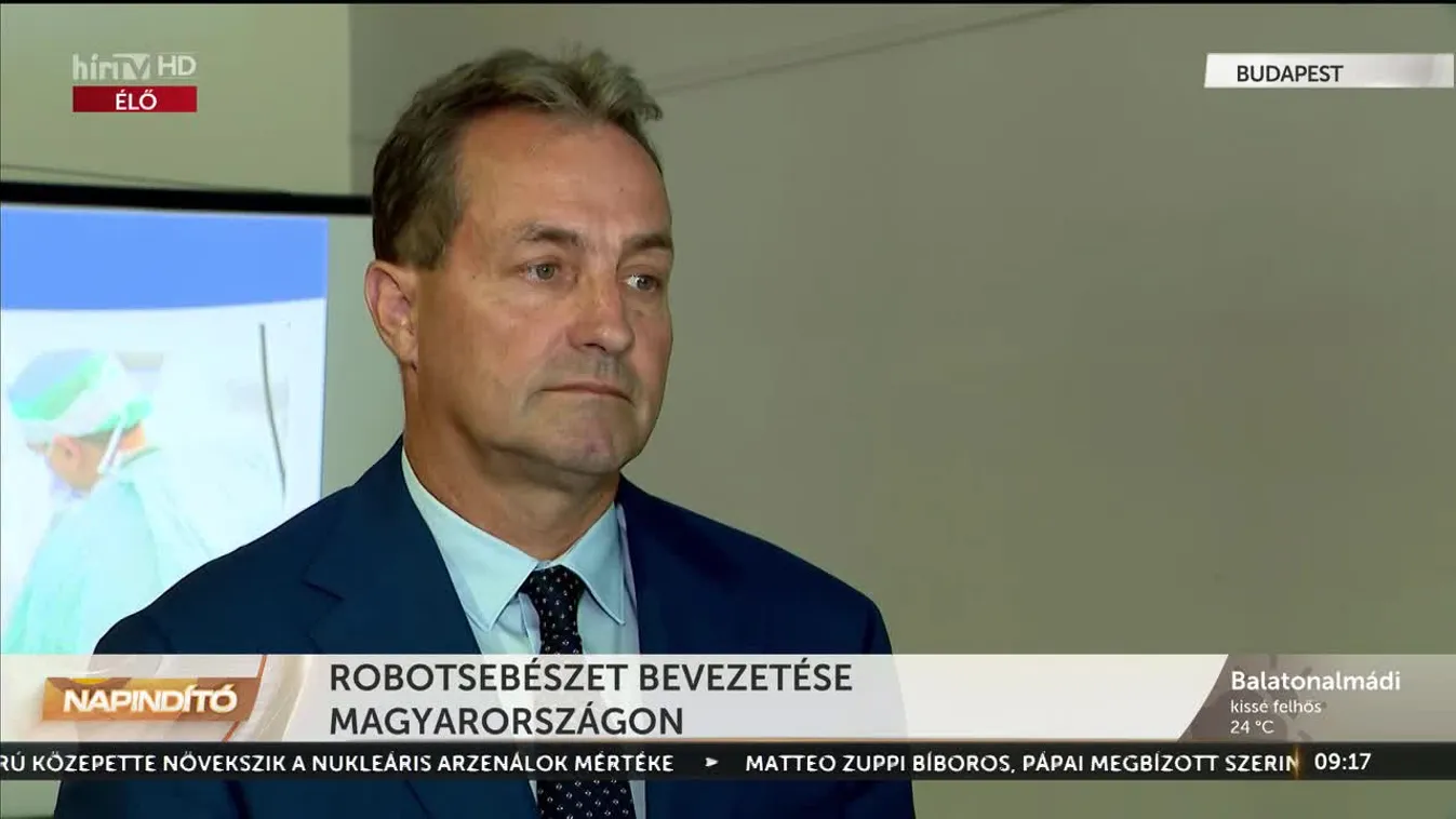 Napindító - Robotsebészet bevezetése Magyarországon