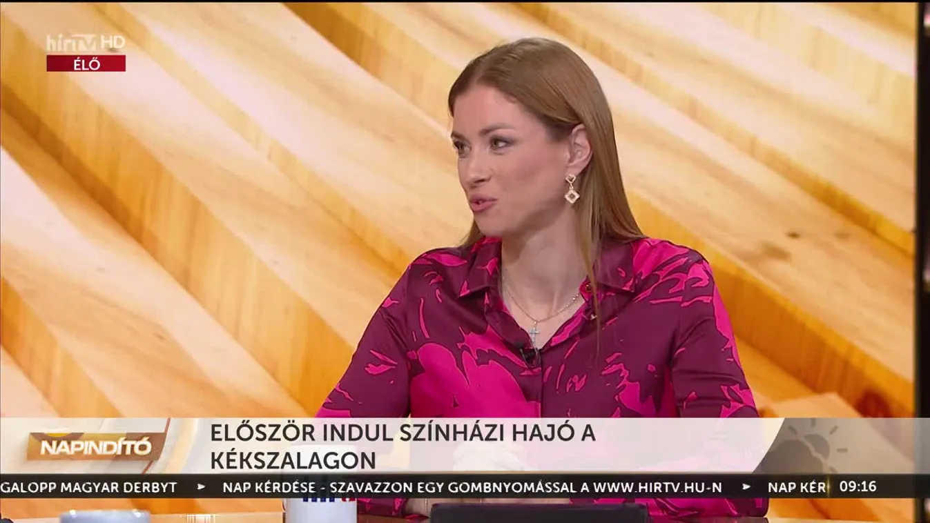 Napindító - Először indul színházi hajó a Kékszalagon (2023-07-03)