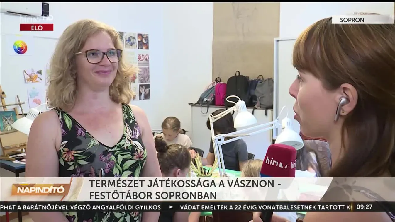 Napindító  - Természet játékossága a vásznon – festőtábor Sopron (2023-07-21)