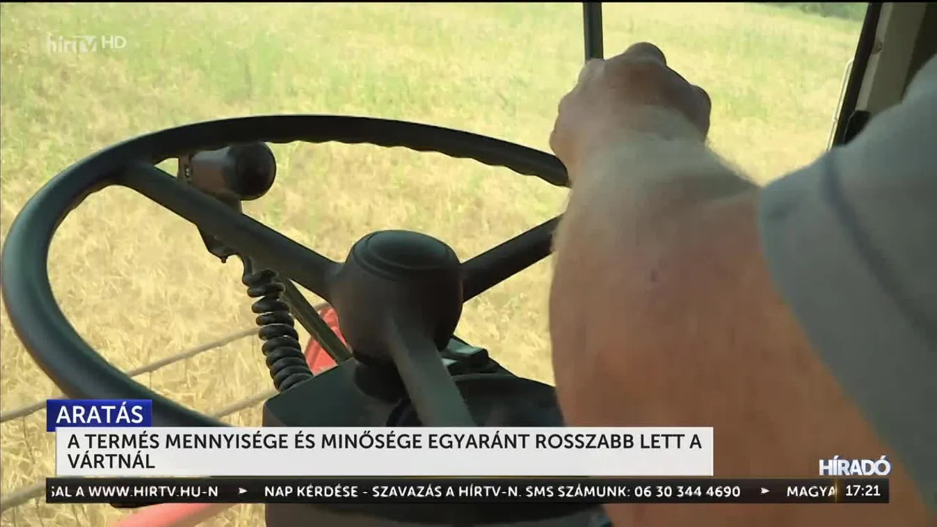 A termés mennyisége és minősége egyaránt rosszabb lett a vártnál