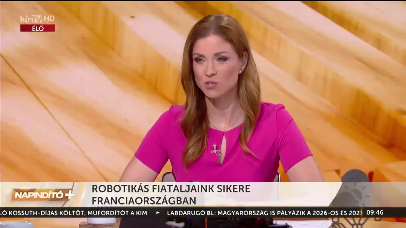 Napindító - Robotikás fiataljaink sikere Franciaországban  (2023-07-19)