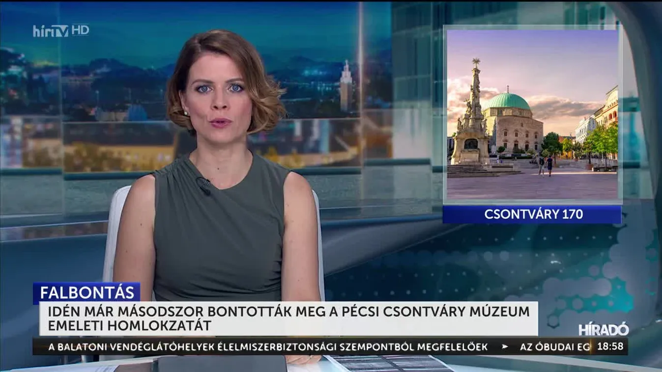 Idén már másodszor bontották meg a pécsi Csontváry Múzeum emeleti homlokzatát
