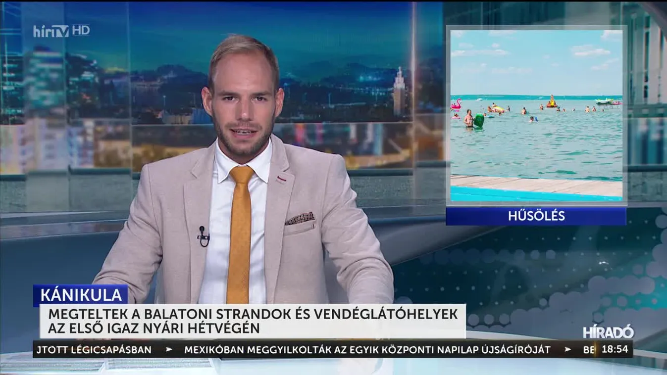 Megteltek a balatoni strandok és vendéglátóhelyek az első igaz nyári hétvégén