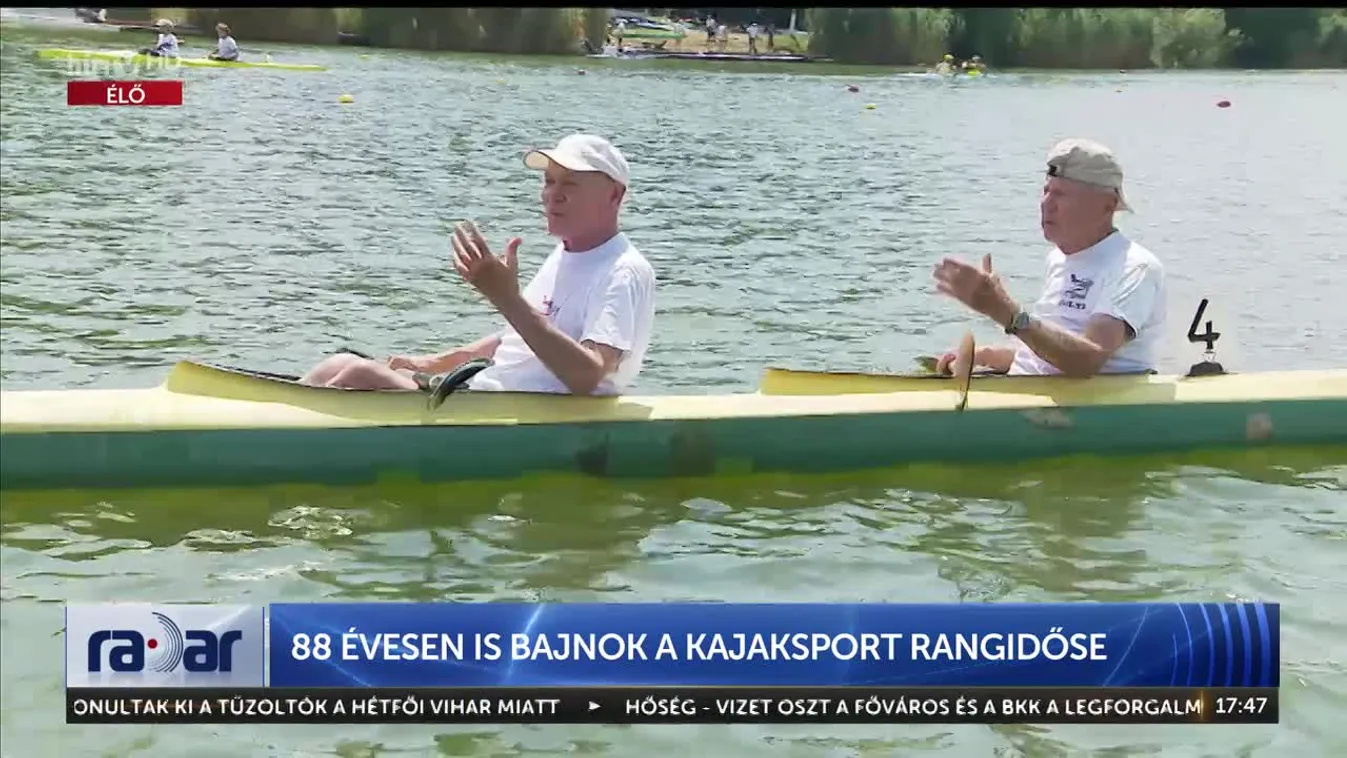 Radar - 88 évesen is bajnok a kajaksport rangidőse (2023-07-18)