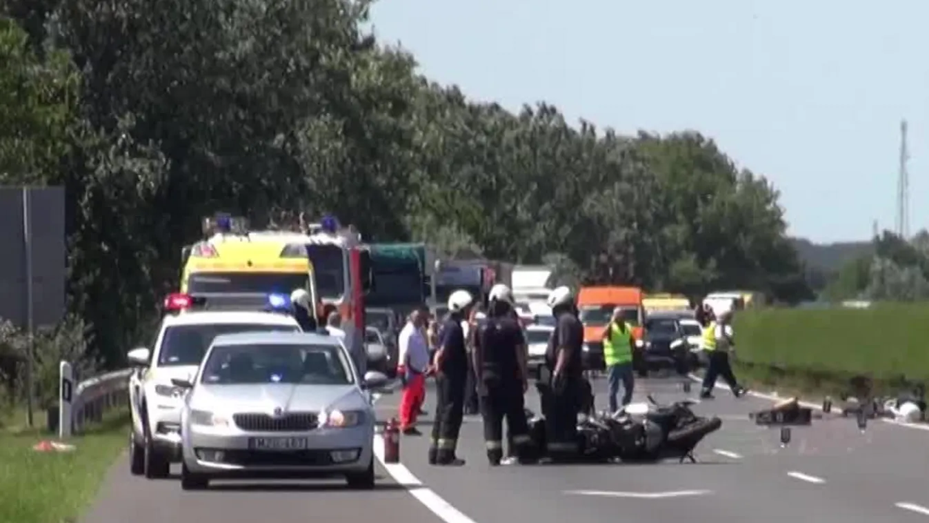 Halálos kimenetelű motorbaleset történt az M7-es autópályán