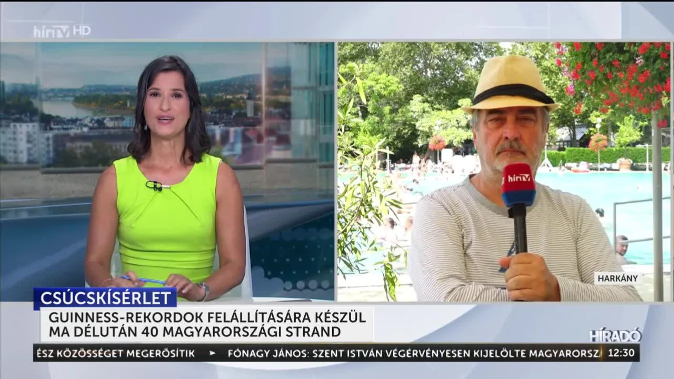 Guinness-rekordok felállítására készül ma délután 40 magyarországi strand