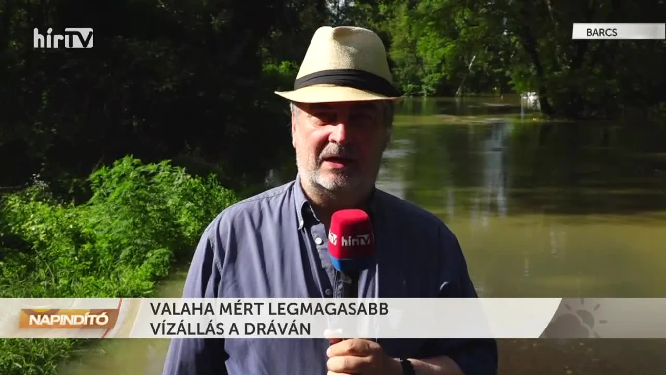 Napindító - Valaha mért legmagasabb vízállás a Dráván