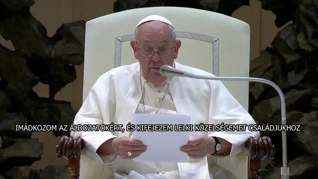 A szlovéniai és georgiai áradások áldozataiért imádkozott Ferenc pápa