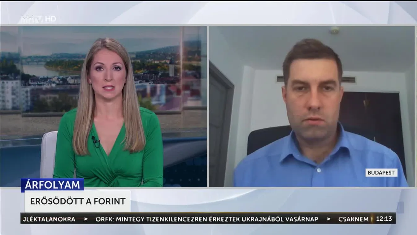 Erősödött a forint