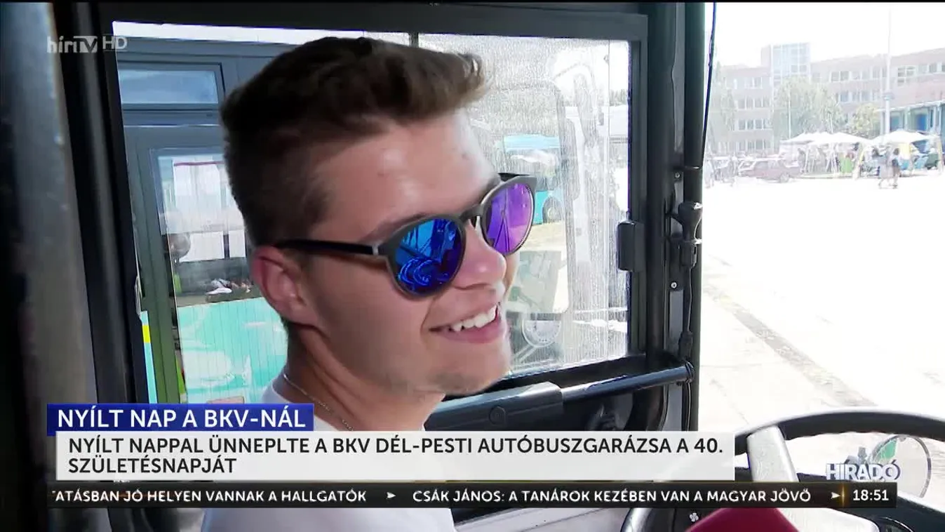 Nyílt nappal ünnepelte a BKV dél-pesti autóbuszgarázsa a 40. születésnapját