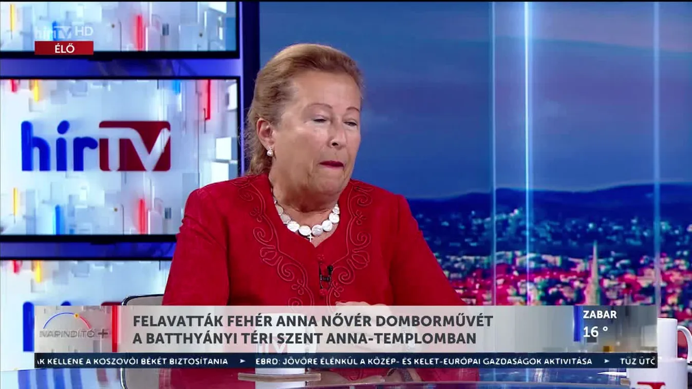 Napindító - Felavatták Fehér Anna nővér domborművét a Batthyány téri Szent Anna-templomban (2023-09-27)