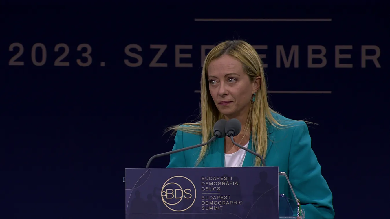 Giorgia Meloni is részt vesz a Budapesti Demográfiai Csúcson