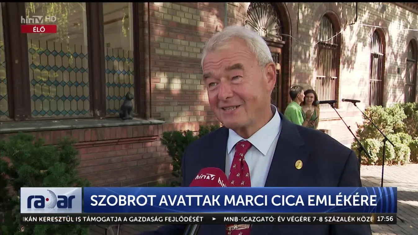 Radar - Szobrot avattak Marci cica emlékére (2023-09-28)