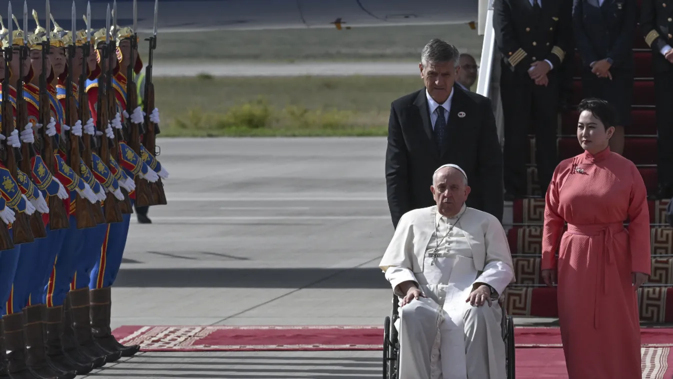 Első katolikus egyházfőként látogatott el Mongóliába Ferenc pápa