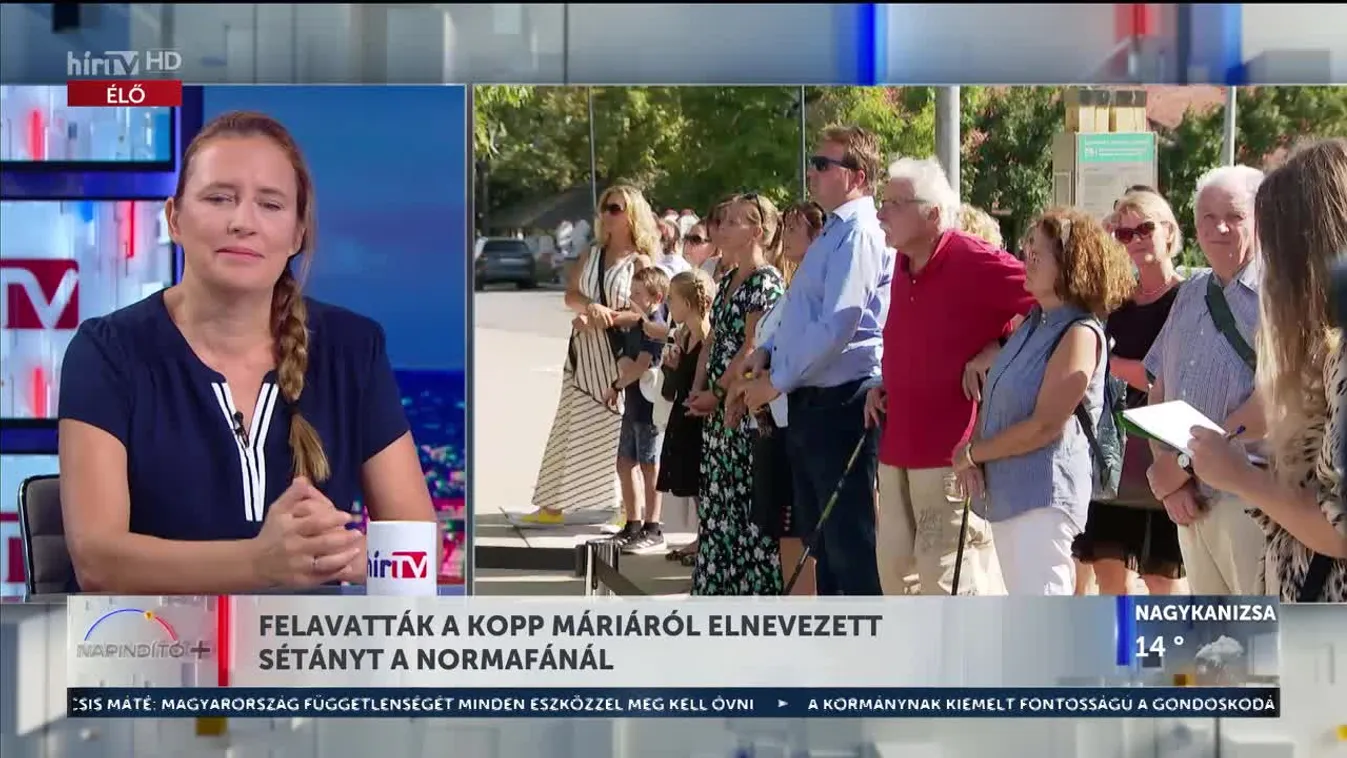 Napindító - Felavatták a Kopp Máriáról elnevezett sétányt a Normafánál (2023-09-25)