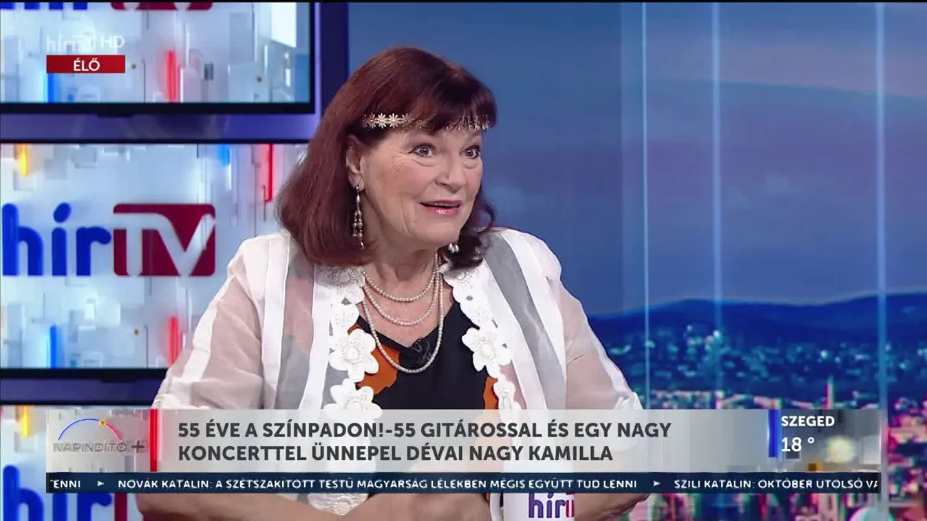 Napindító - 55 éve a színpadon - 55 gitárossal és egy nagy koncerttel ünnepel Dévai Nagy Kamilla (2023-10-30)