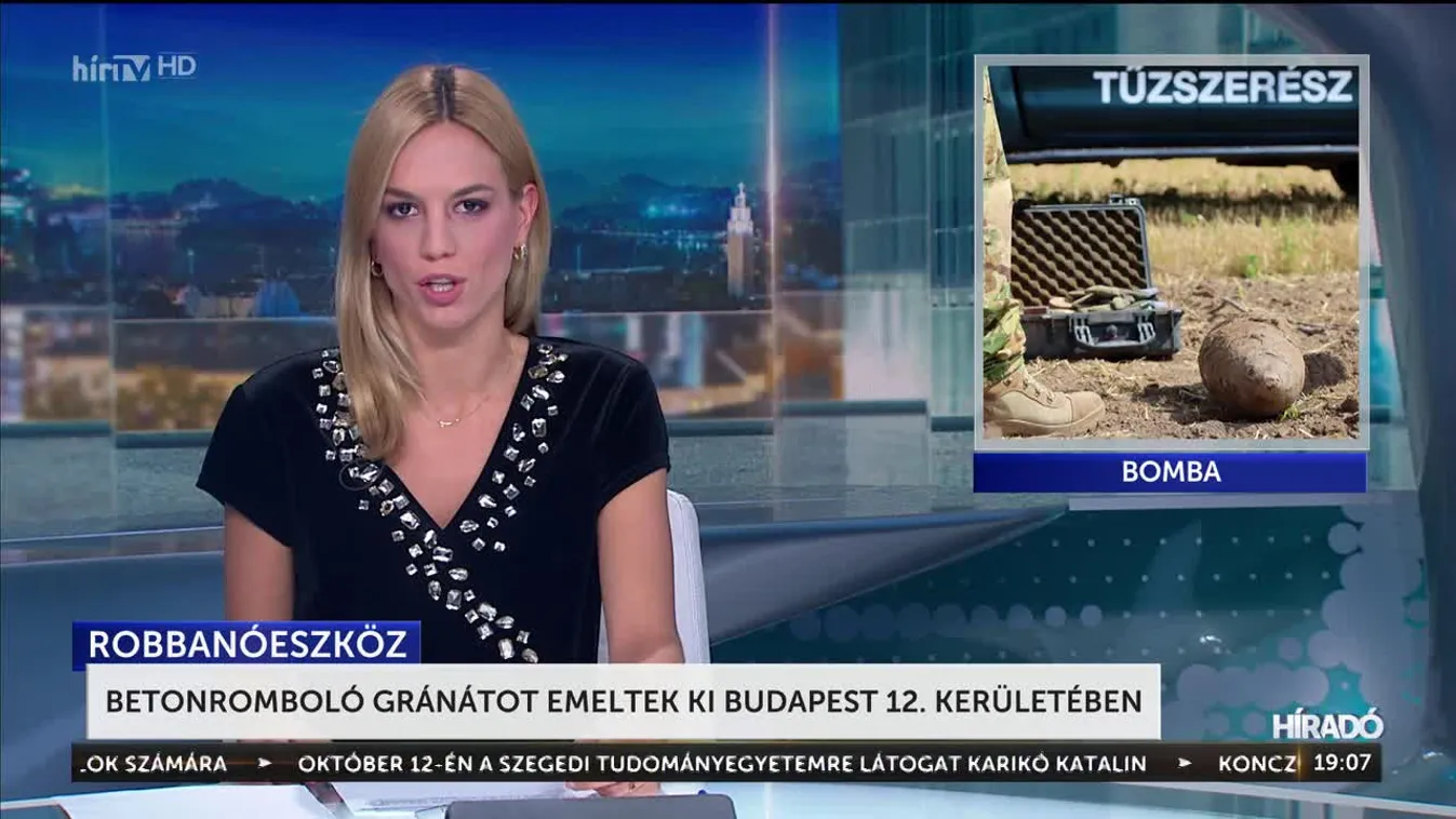 Betonromboló gránátot emeltek ki Budapest 12. kerületében
