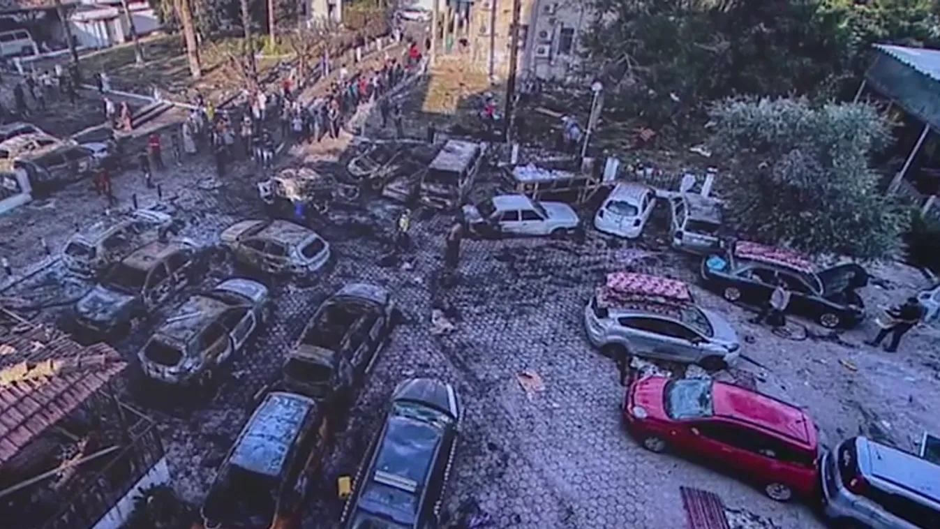 Íme, a bizonyíték, hogy az Iszlám Dzsihád rakétája csapódott be a gázai kórház udvarára