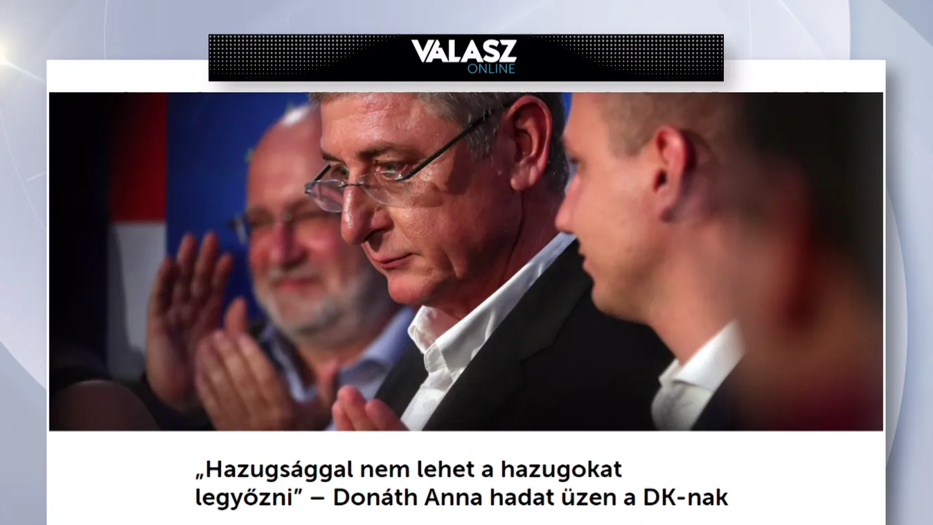 Donáth Anna hadat üzen a DK-nak
