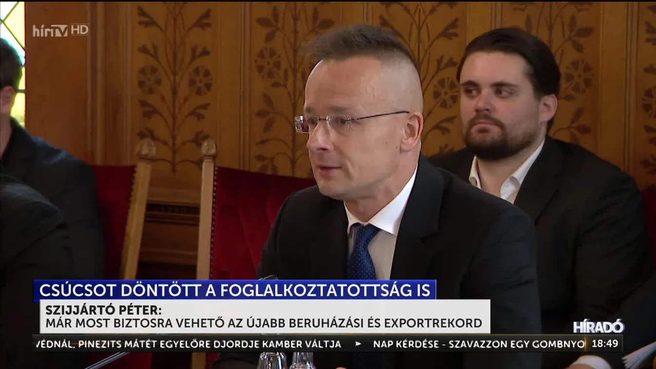 Szijjártó Péter: Már most biztosra vehető az újabb beruházási és exportrekord