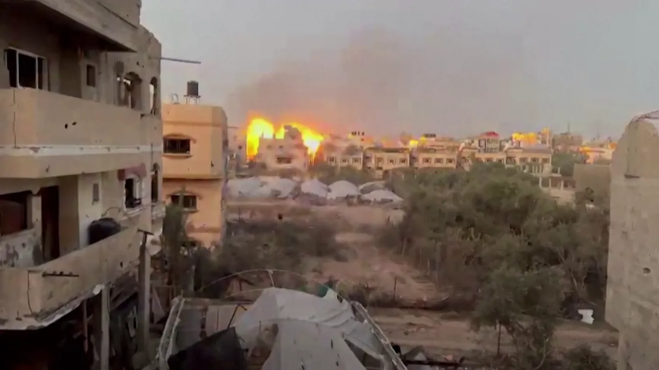 Újabb heves robbanások rázták meg Gáza északi részét + videó