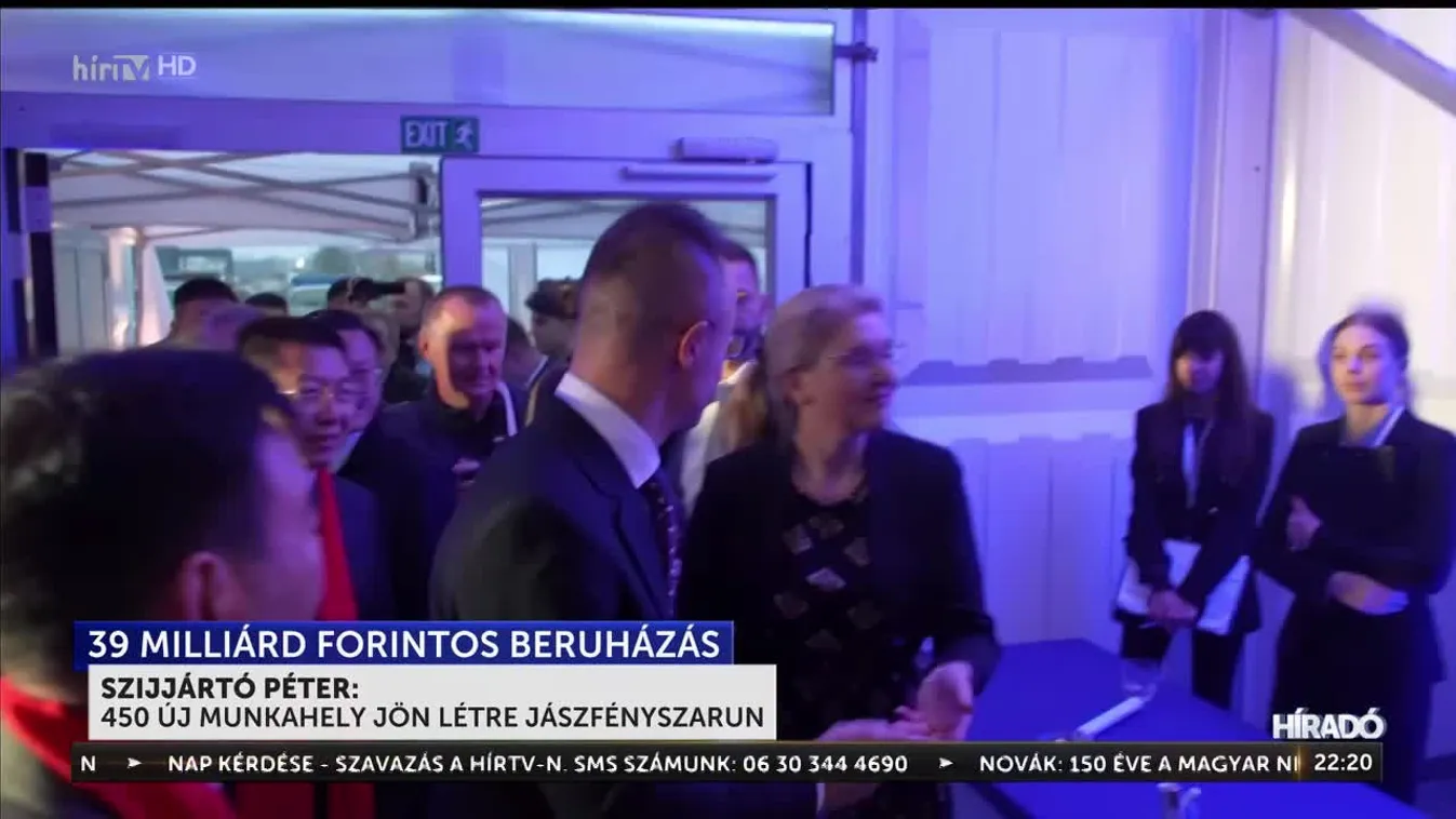 Óriási beruházás Jászfényszarun, 450 új munkahely jön létre